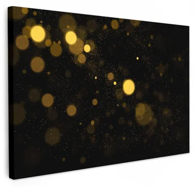 Zdjęcie produktu dla Obraz na płótnie, 90x60 cm - Dekoracja ścienna do salonu - Dekoracja ścienna do sypialni - Abstrakcja w  stylu - Złoto/czarny - Wysoka jakość