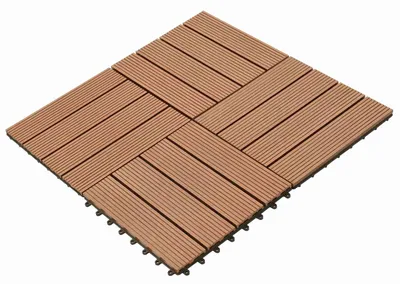 Image de vidaXL Dalles de terrasse, 22 pièces, marron, 30 x 30 cm, WPC