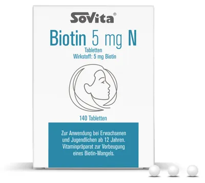 Produktbild von Sovita Biotin 5 mg N Tabletten 140 St