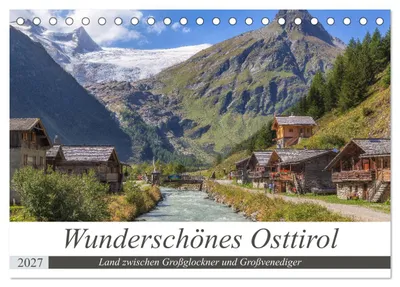 Produktbild von Wunderschönes Osttirol (Tischkalender 2027 DIN A5 quer), CALVENDO Monatskalender