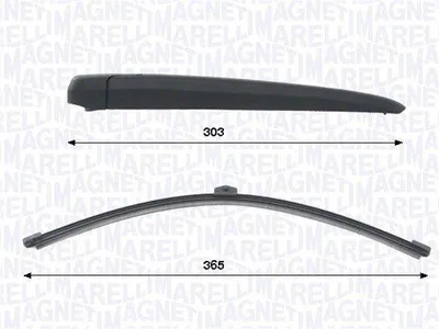 Produktbild von MAGNETI MARELLI 000723180459 Wischarm-Satz Hinten 365mm passend für MERCEDES-BENZ GLE (W167)