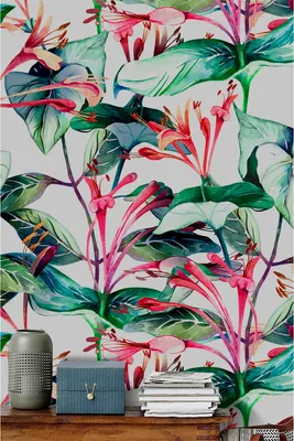 Produktbild von Coloray Fototapete 416x254 cm An Einer Wand Latex Latextapete -  Blumen