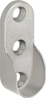 Produktbild von ITALIANA FERRAMENTA Schrankrohrlager Oval 1 für Schrankrohr 30x15 mm, vernickelt