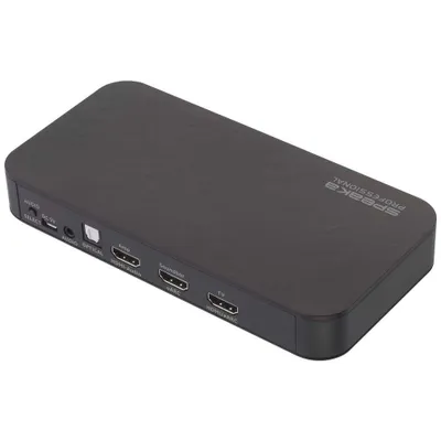 Produktbild von SpeaKa Professional TV, Receiver, Audio Extraktor SP-HDA-502 [HDMI - HDMI] 3840 x 2160 Pixel eARC, S/PDIF- + Analogausg