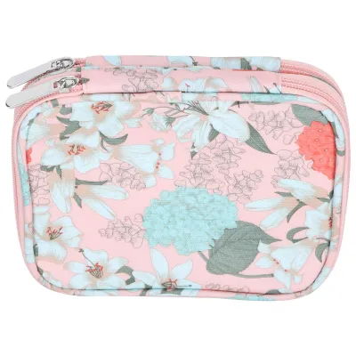 Imagen del producto de Bolsa de ganchillo, bolsa para guardar materiales de costura, bolsa organizadora de agujas, organizador, bolsa de ganchillo tejida, bolsa de almacenamiento para escritorio