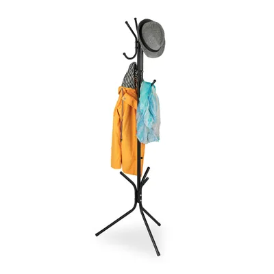 Obrázok produktu pre Čierny kovový držiak na kabáty RD1535, 160cm