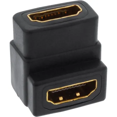 Produktbild von InLine HDMI Adapter, HDMI A Buchse /Buchse, gewinkelt