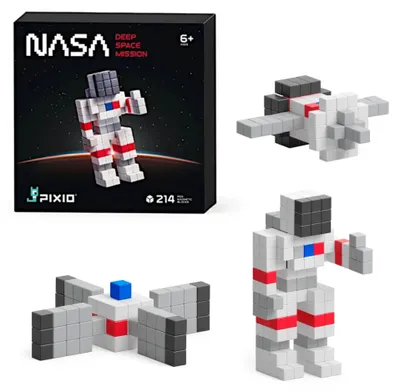 Imagen del producto de Bloques magnéticos Pixio, Misión Espacial Profunda de la NASA, 214 piezas, a partir de 6 años