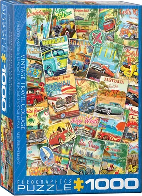 Image de Vintage Classic Voyage Publicité - 1000 pièces puzzle format 68x48 cm
