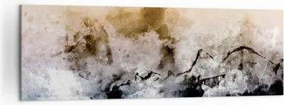 Produktbild von Bild auf Leinwand - Leinwandbild - Einteilig - Abstraktion Wolken Berge - 160x50cm - Wand Bild - Wanddeko - Wandbilder - Leinwanddruck - Bilder - Wanddekoration - Leinwand bilder - AB160x50-4894