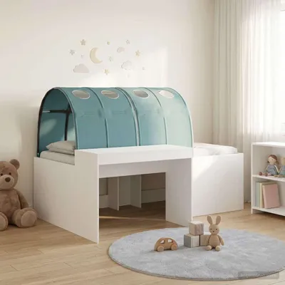 Produktbild von Möbel Bett mit Tunnel 4 pcs Artisian Eiche und Hellblau HolzwerkstoffGartensofas - Gartensofas c5002