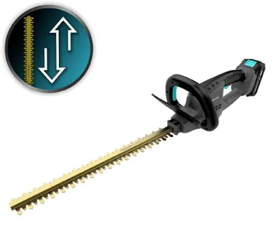 Obrázek produktu pro Akumulátorové nůžky na živé ploty, délka řezu až 45 cm. Model TitaniumSword 4500 Freemove, 21V, bezkartáčový motor, titanové čepele