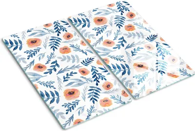 Immagine prodotto di Pannello protettivo in vetro – Copertura per piano cottura – Copertura per piano cottura a induzione – 2x30x52 cm – Facile da pulire – Vetro temperato – Rosa