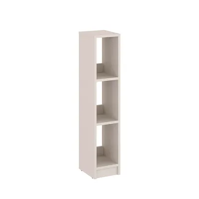 Produktbild von KOMTO Bücherregal Kaschmir – Schmales Regal 20 cm Breit, Book Shelf mit 3 Fächern, Standregal | LAKO 96,9 x 20 x 24 cm