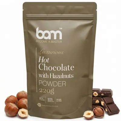 Produktbild von BAM Heiße Schokolade mit Haselnüssen - Trinkschokolade - heiße Schokolade - 220 g