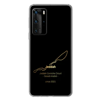Produktbild von MuchoWow® Handyhülle Schutzhülle Hülle für Huawei P40 Pro Dschidda - Formel 1 - Rennstrecke Silikon Softcase Handy Hülle - Schutz