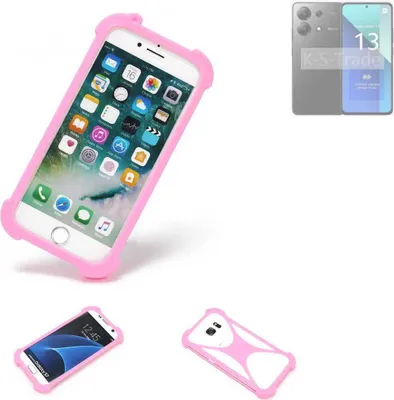Produktbild von K-S-Trade Handy Hülle kompatibel mit Xiaomi Redmi Note 13 4G Schutz Hülle Bumper Silikon Schutz Hülle Cover Case Silikoncase Silikonbumper TPU