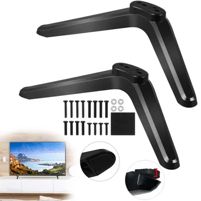 Produktbild von Universal TV Standfuß Kompatibel mit 32/40/49/50/55 Zoll Fernsehern, Hochwertiges ABS Material