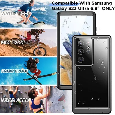 Produktbild von Für Samsung Galaxy S23 Ultra 5G 360 Grad Wasserdichte Tasche Hülle Neu