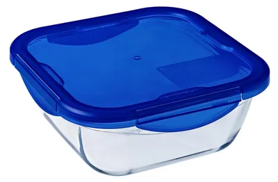 Produktbild von Pyrex 285PG00 Mehrzweckform quadratisch, mit Deckel, 0, 8 L, Glas, transparent,