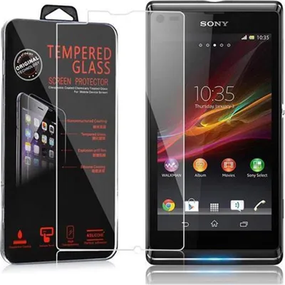 Produktbild von Cadorabo Panzer Folie für Sony Xperia L Schutzfolie in Transparent Gehärtetes Tempered Display-Schutzglas