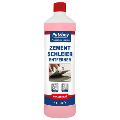 Produktbild von Putzboy Zementschleier Entferner - Konzentrat - 1 Liter - Grundreiniger und Bauschlussreiniger - 1400901