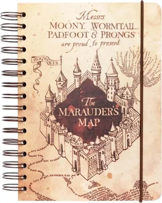 Produktbild von Harry potter die marauders karte a5 notizbuch