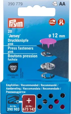 Produktbild von Prym Druckknöpfe Jersey, 12 mm, 20 Stück Pink