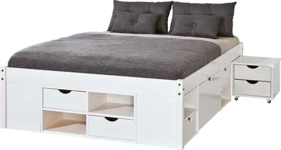 Zdjęcie produktu dla Till łóżko podwójne 140x200 cm zaw. stelaże, biały.