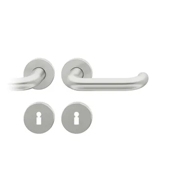 Produktbild von FSB Rosettengarnitur 12 1146 Edelstahl F69 rund PZ DIN links / rechts D/D