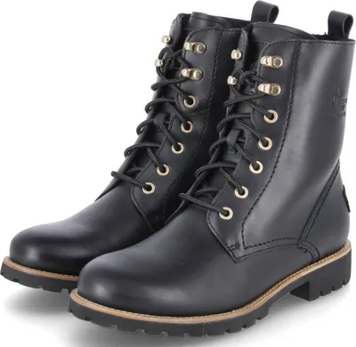 Produktbild von Panama Jack Damen Schnürboots/ Winter-Stiefeletten FARA IGLOO TRAV B1 Schwarz Glattleder Größe: 39