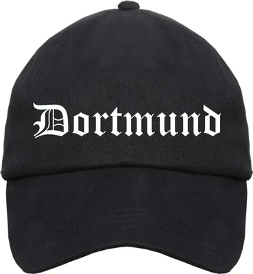 Produktbild von Dortmund Cappy - Altdeutsch bedruckt - Schirmmütze Cap  Einheitsgröße Schwarz