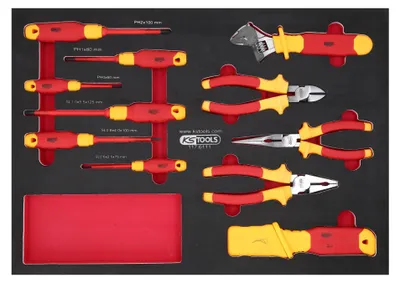 Immagine prodotto di KS TOOLS Set di pinze e cacciaviti VDE, 11 pezzi ( 117.6111 )
