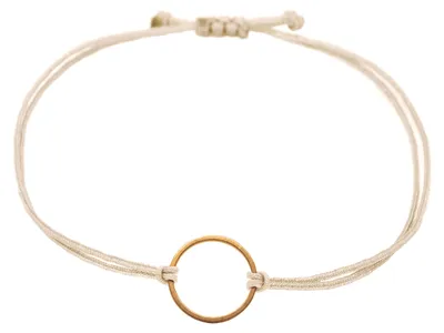 Produktbild von Selfmade Jewelry Armband Damen Roségold Kreis Handgemachtes Makramee-Armbändchen