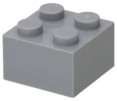 Produktbild von 10x LEGO Stein 2 x 2 (3003) - Hellgrau