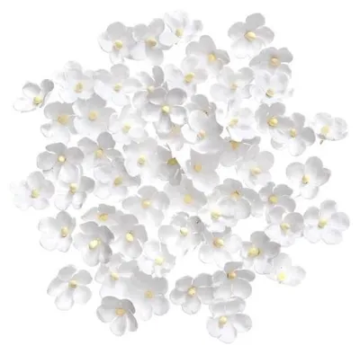 Obrázek produktu pro Papírové květiny bílé 2cm 60ks
