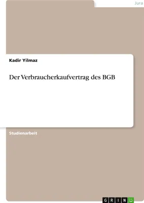 Produktbild von Der Verbraucherkaufvertrag des BGB