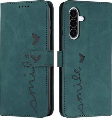Produktbild von Samsung Galaxy A57 Hülle - Coverup Smile Klapphülle - Grün
