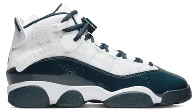 Image de Jordan 6 Rings, coloris Blanc, Or Métallique, Armory Navy (taille enfant/adolescent) - Pointure EU 38