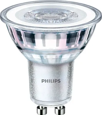 Image de Philips Spot LED GU10 Lot de 3 4,6W (50W) 2700K 355lm