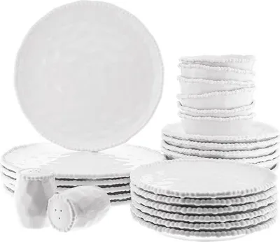 Produktbild von Pearly 26-teiliges Tafelservice - Porzellan-Geschirrset für 6 Personen