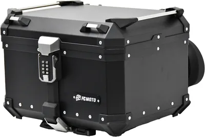 Produktbild von FC-Moto Terreno X PRO Keyless Alu Topcase mit verstellbarer Rückenlehne, schwarz, 55 ltr.