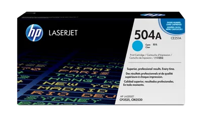 Image de HP 504A      Schwarz     LaserJet    Tonerpatrone