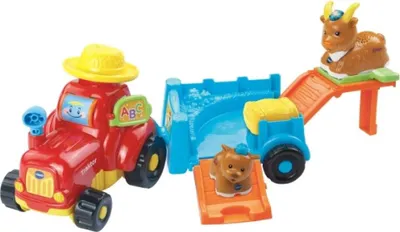 Produktbild von VTech Tip Tap Baby Tiere Traktor mit Anhänger, Traktor, 1 Jahr(e), AAA, Kunststoff, Rot, Weiß
