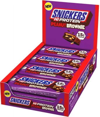 Produktbild von Snickers High Protein Bar PEANUT BROWNIE 12 x 50g