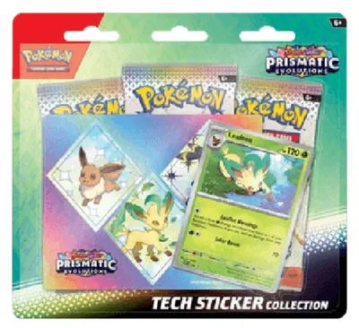 Produktbild von Pokemon Prismatic Evolutions: Leafeon Tech Sticker Collection