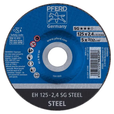 Productafbeelding van Paardenbeitelschijf SG - EHT, diameter 125 mm, voor metaal