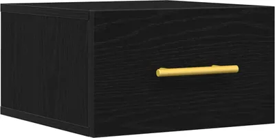 Produktbild von vidaXL Nachttisch Schwarz Eichen-Optik 35 x 35 x 20 cm Holzwerkstoff