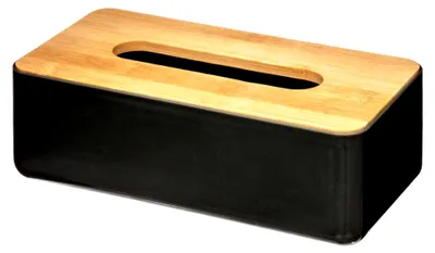 Produktbild von 5five - taschentuchbox "naturéo" schwarz
