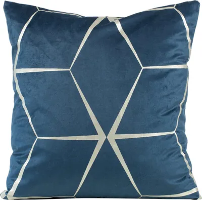 Produktbild von Eurofirany BLINK 28, Blau, Silber, Samt, Muster, 45 x 45 cm
